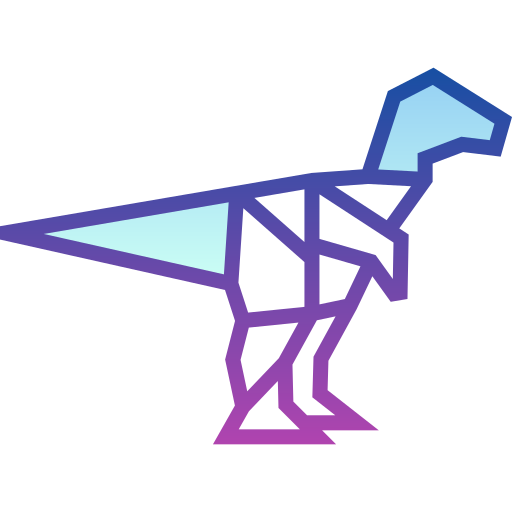 Dinosaur Detailed bright Gradient icon