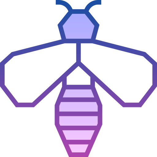 Bee Detailed bright Gradient icon