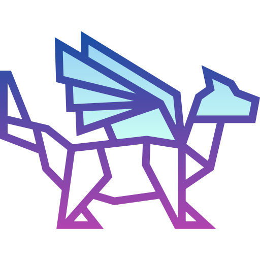 Dragon Detailed bright Gradient icon