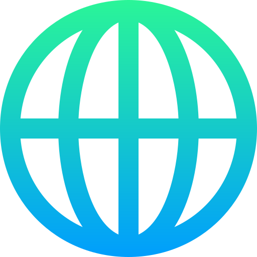 World globe Super Basic Straight Gradient icon