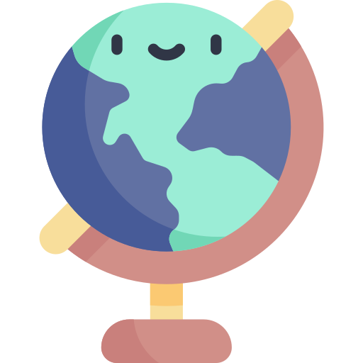 Globe Kawaii Flat icon