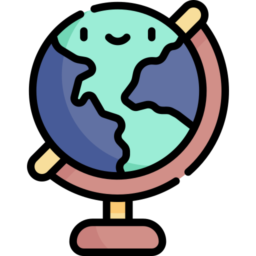 Globe Kawaii Lineal color icon