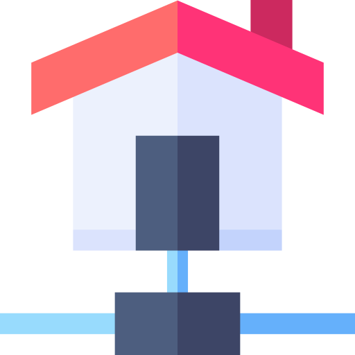 Home automation Basic Straight Flat icon