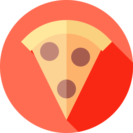 pizza Flat Circular Flat icona