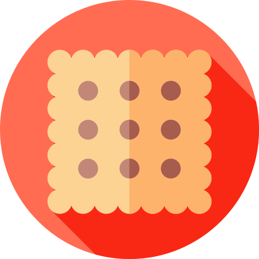galleta Flat Circular Flat icono