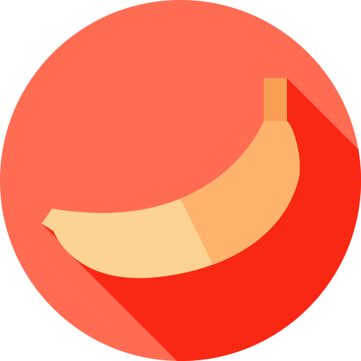 Banana Flat Circular Flat icon