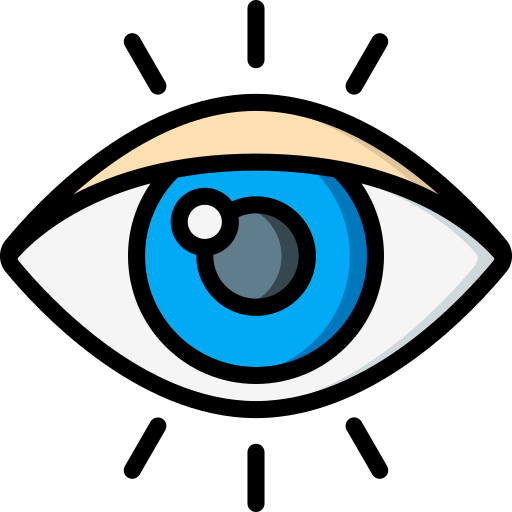 Глаз Basic Miscellany Lineal Color иконка