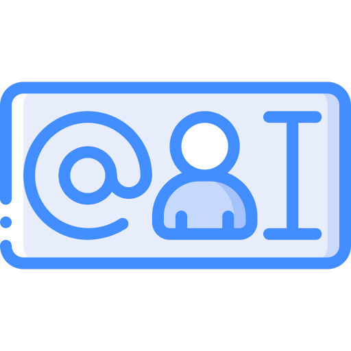Tagging Basic Miscellany Blue icon