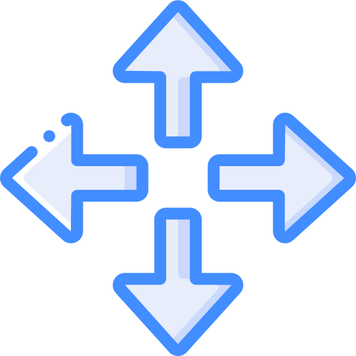 pijlen Basic Miscellany Blue icoon