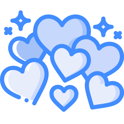 corazones Basic Miscellany Blue icono