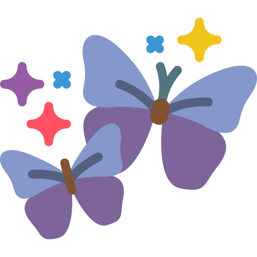 Butterflies Basic Miscellany Flat icon