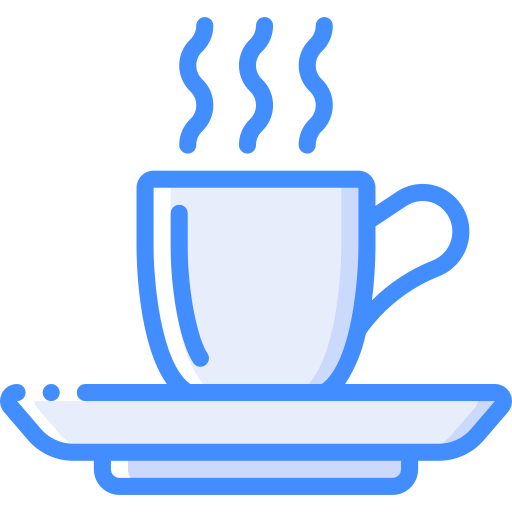 Coffee Basic Miscellany Blue icon