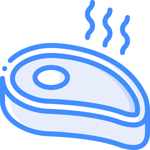 Steak Basic Miscellany Blue icon