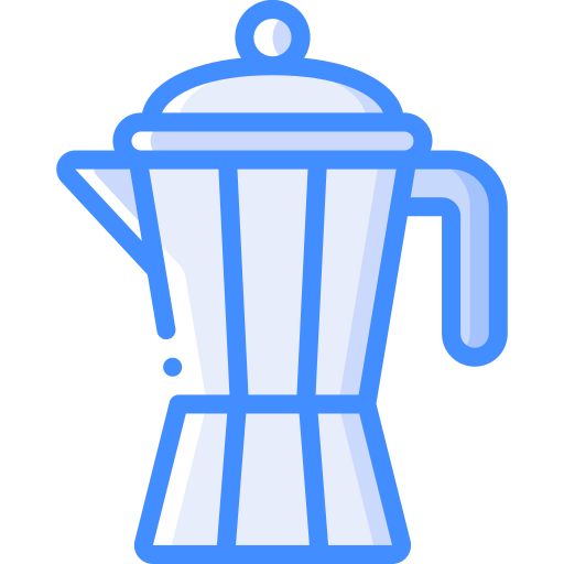 Moka pot Basic Miscellany Blue icon