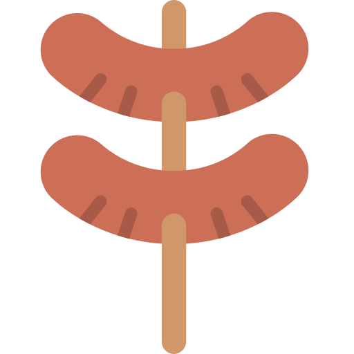 Sausages Basic Miscellany Flat icon