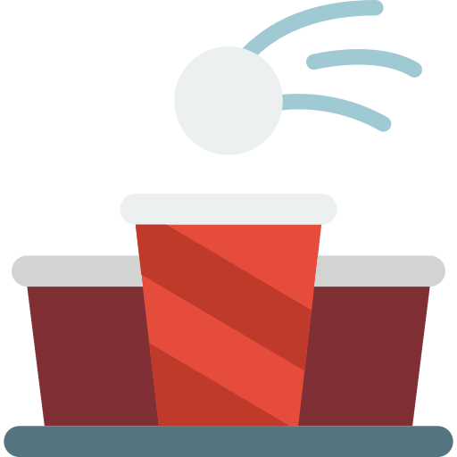 Beer pong Basic Miscellany Flat icon