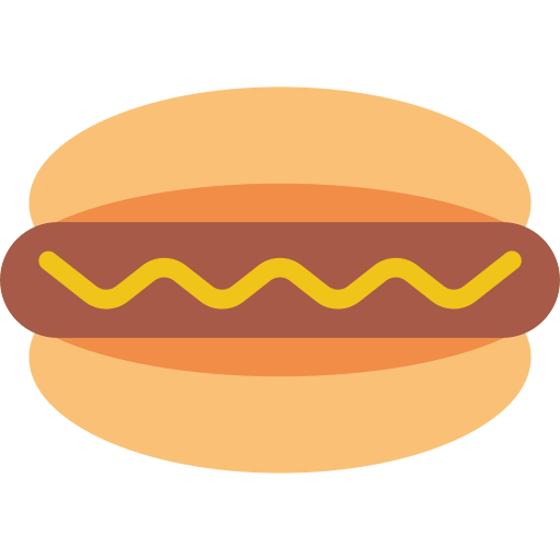 hot dog Basic Miscellany Flat icona
