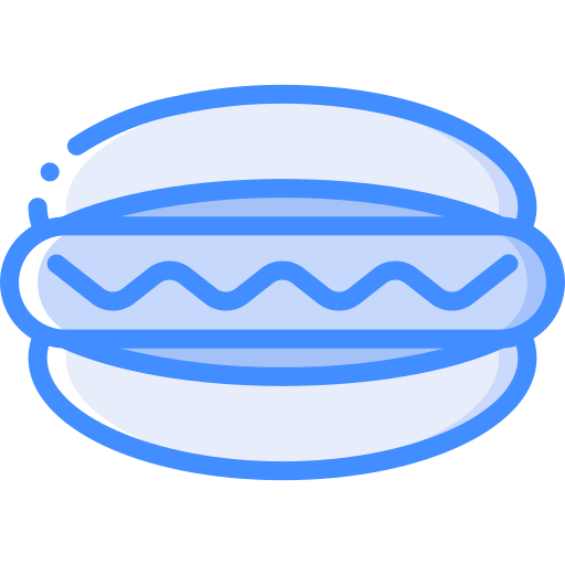 hot dog Basic Miscellany Blue ikona