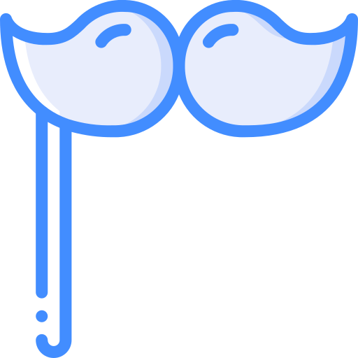 schnurrbart Basic Miscellany Blue icon