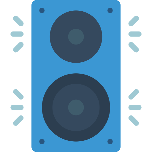 głośnik muzyczny Basic Miscellany Flat ikona