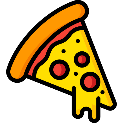 tranche de pizza Basic Miscellany Lineal Color Icône