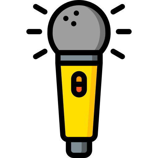 mikrofon Basic Miscellany Lineal Color ikona