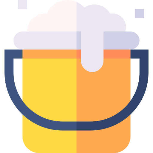 Bucket Basic Straight Flat icon