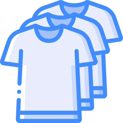 t-shirt Basic Miscellany Blue icoon