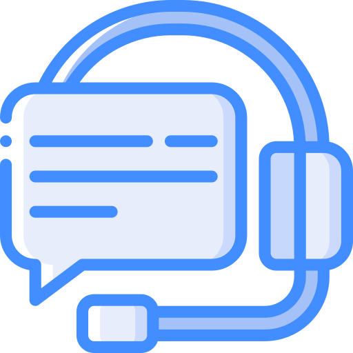 Customer service Basic Miscellany Blue icon