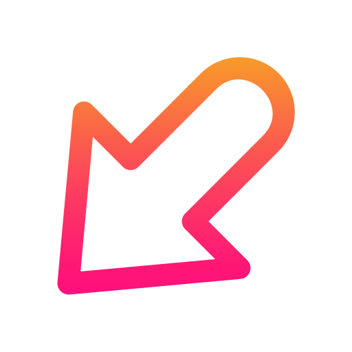 左下矢印 Generic Gradient icon