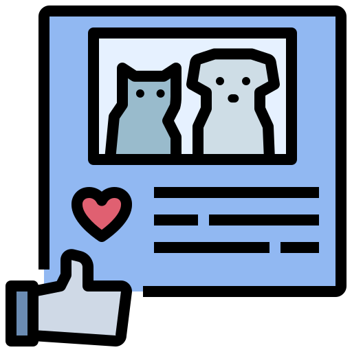 Pet love Noomtah Lineal color icon