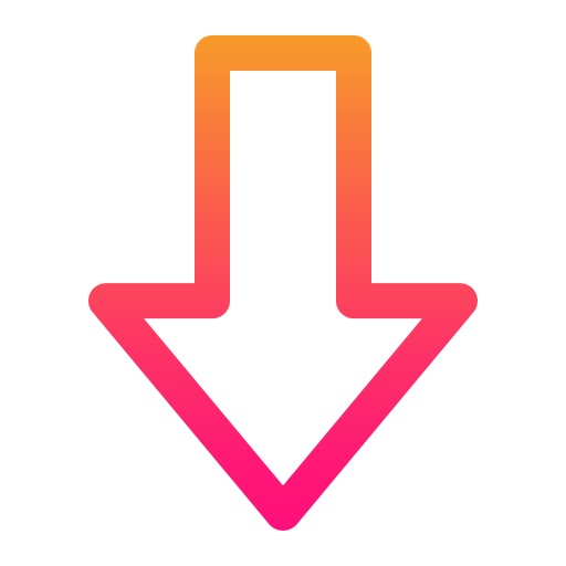 Down arrow Generic Gradient icon