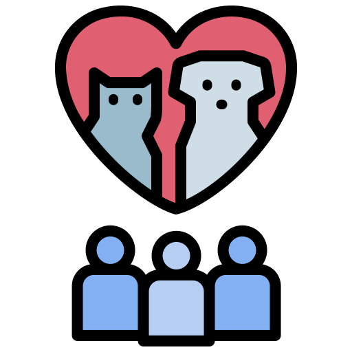 Pet love Noomtah Lineal color icon