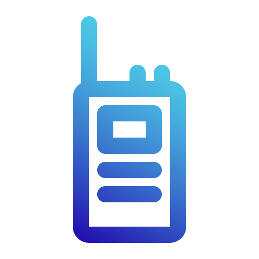 walkie-talkie Generic Gradient icoon