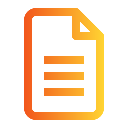 Document Generic Gradient icon