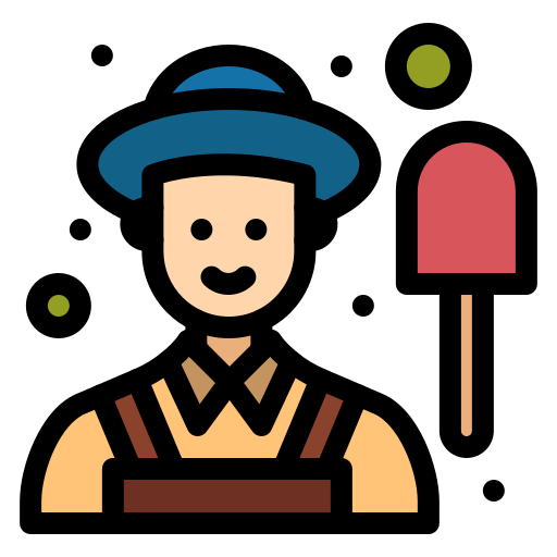Farmer Flatart Icons Lineal Color icon