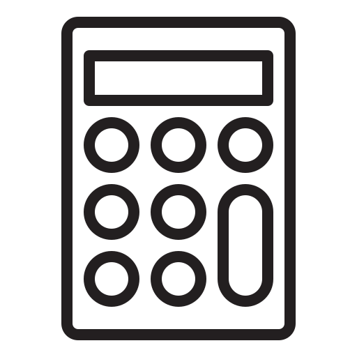 calcolatrice Generic Detailed Outline icona