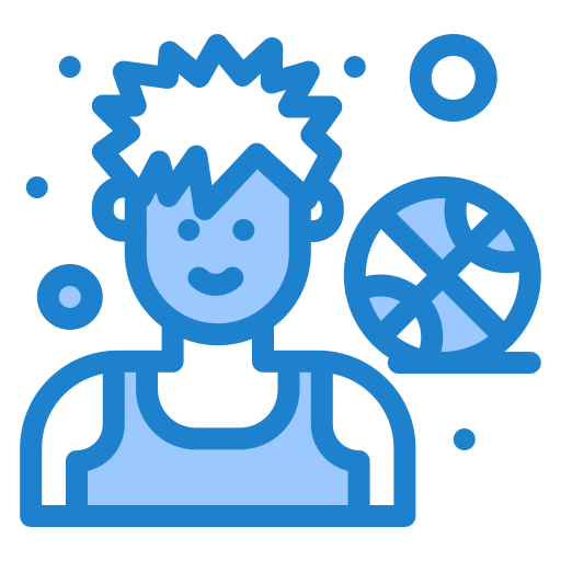 Basketball player Generic Blue icon