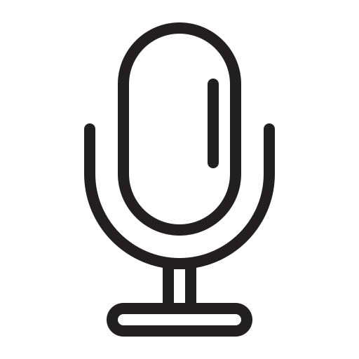 microfono Generic Detailed Outline icona