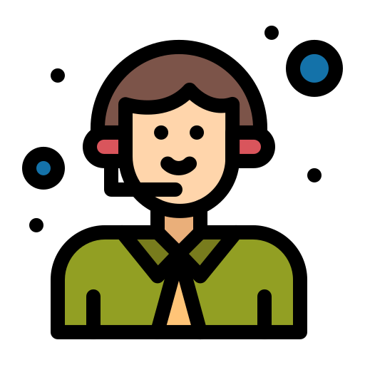 callcenteragent Flatart Icons Lineal Color icon