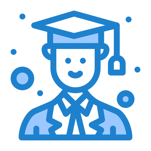 Graduate Generic Blue icon
