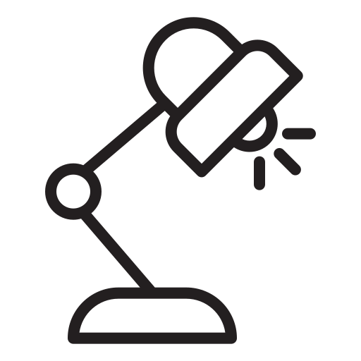 lampa stołowa Generic Detailed Outline ikona