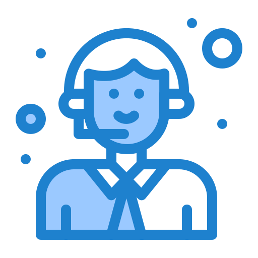Call center agent Generic Blue icon