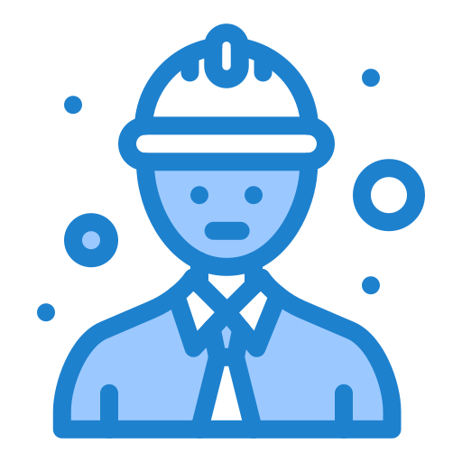 werknemer Generic Blue icoon