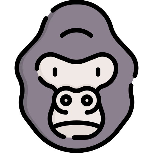 gorila Special Lineal color icono