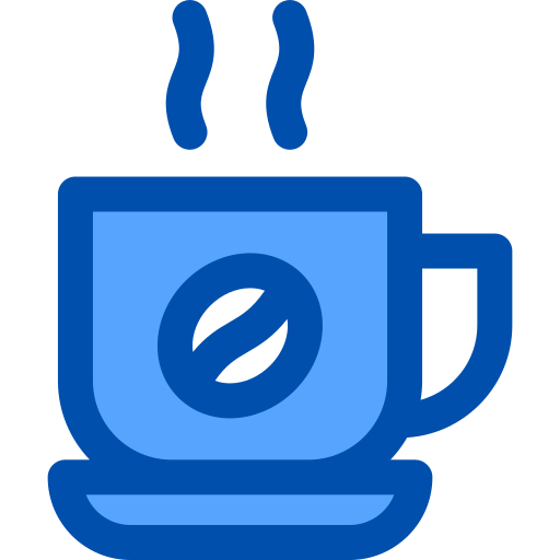 뜨거운 커피 Generic Blue icon