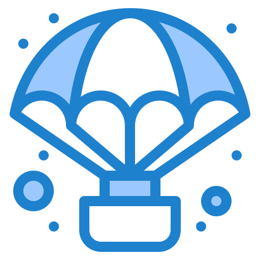 parachute Generic Blue Icône