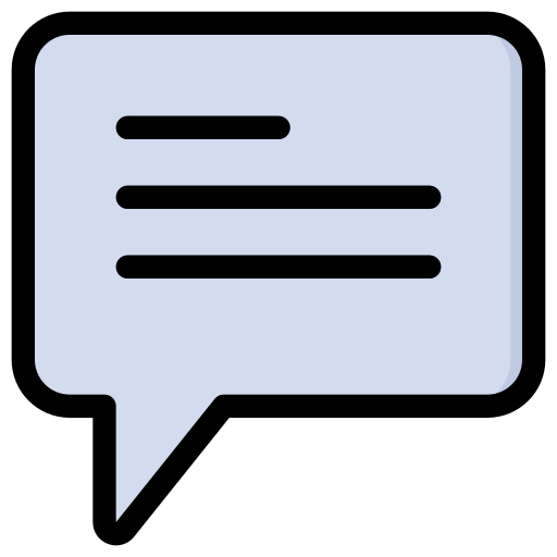 Chat balloon Generic Outline Color icon
