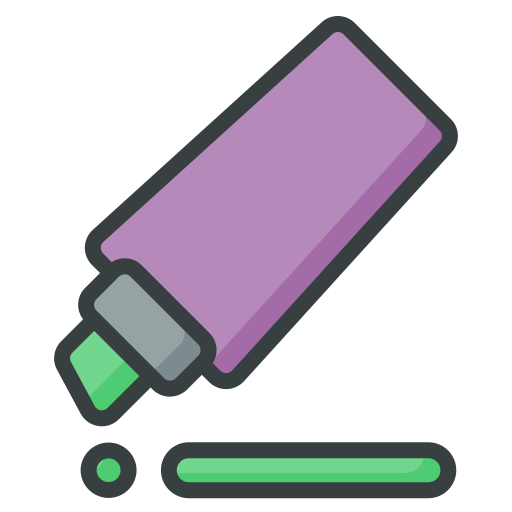 resaltador Generic Outline Color icono