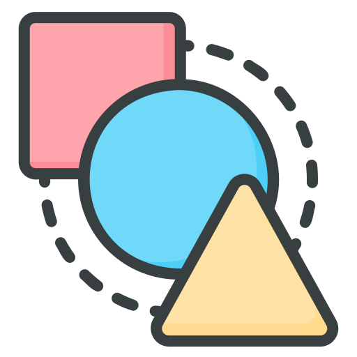 Shapes Generic Outline Color icon